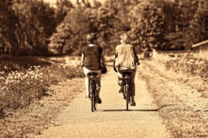 Two Persons Exercise Together