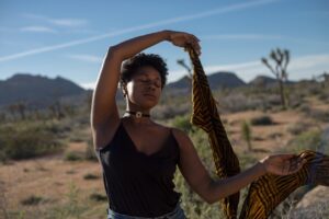 Woman meditating