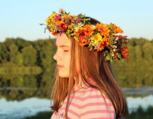 Girl and Meditation