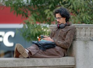 Man Listening to Music and Relaxing