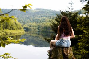 Woman and Mindful