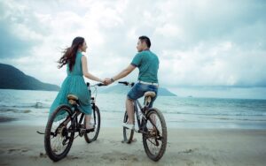 Couple on Bicycles