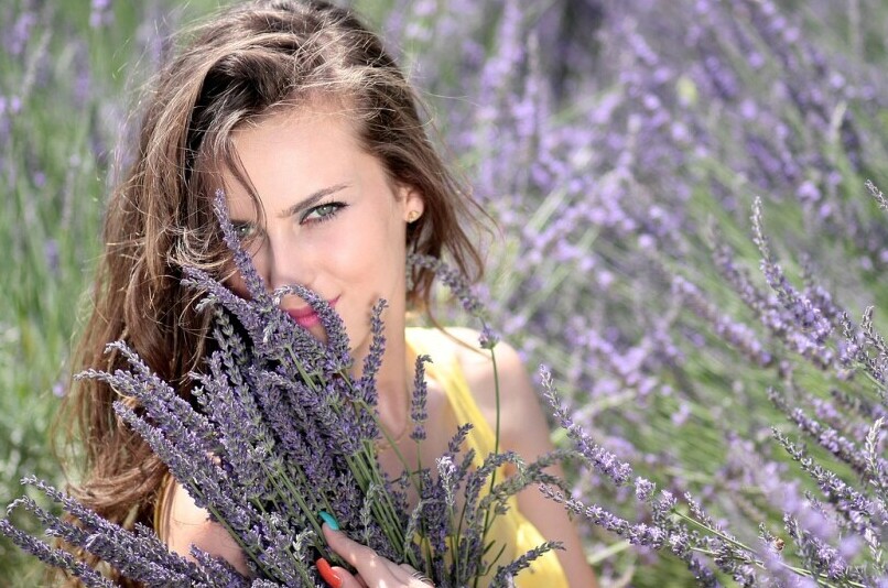 Woman With Lavender